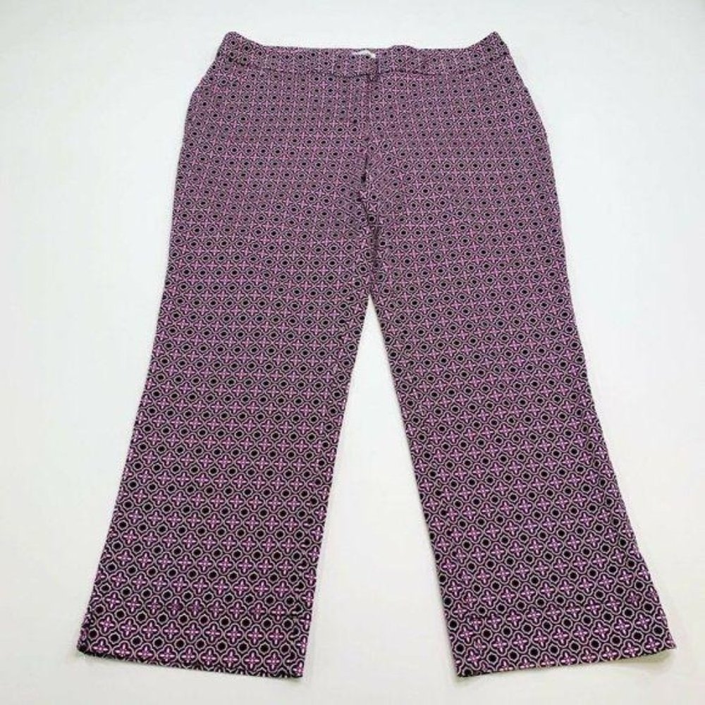 Laundry By Shelly Segal  Geometric Floral Pants